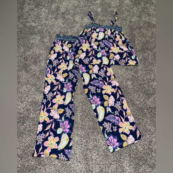 Roudelain Pants - Roudelain blue floral  NWT